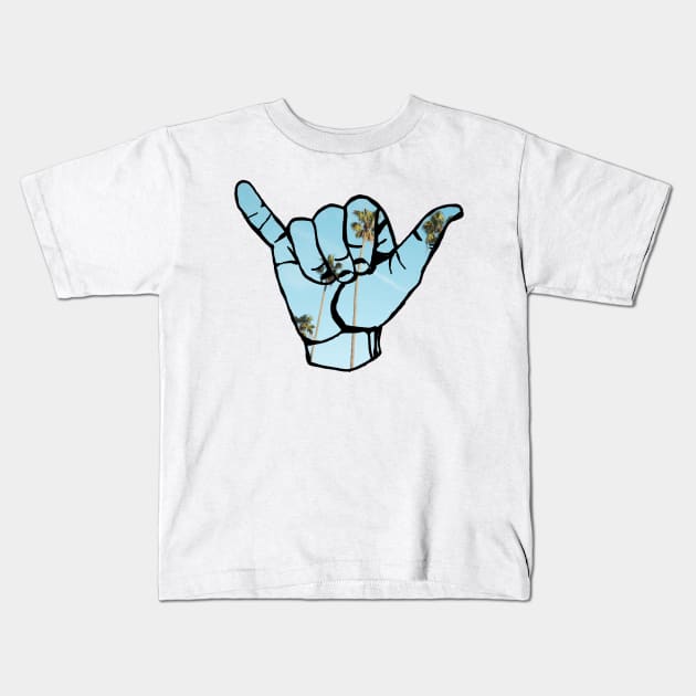 Vibez Palm Hand Kids T-Shirt by lolosenese